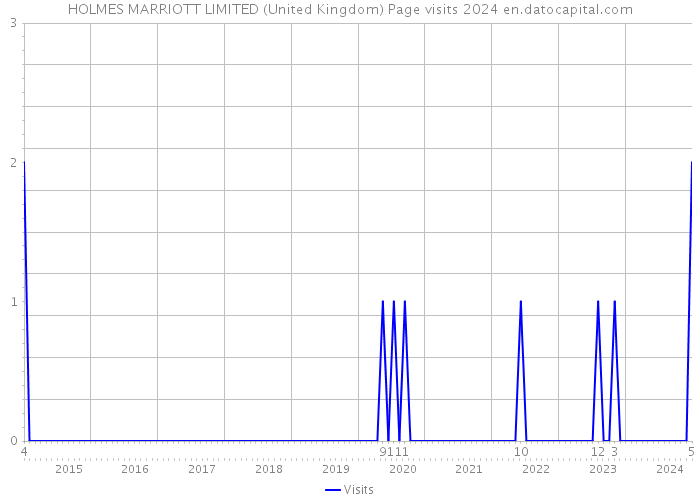 HOLMES MARRIOTT LIMITED (United Kingdom) Page visits 2024 