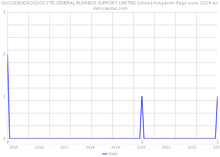 OLIGODENDROGLIOCYTE GENERAL BUSINESS SUPPORT LIMITED (United Kingdom) Page visits 2024 