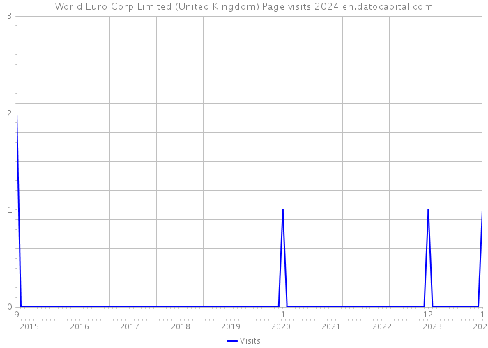 World Euro Corp Limited (United Kingdom) Page visits 2024 