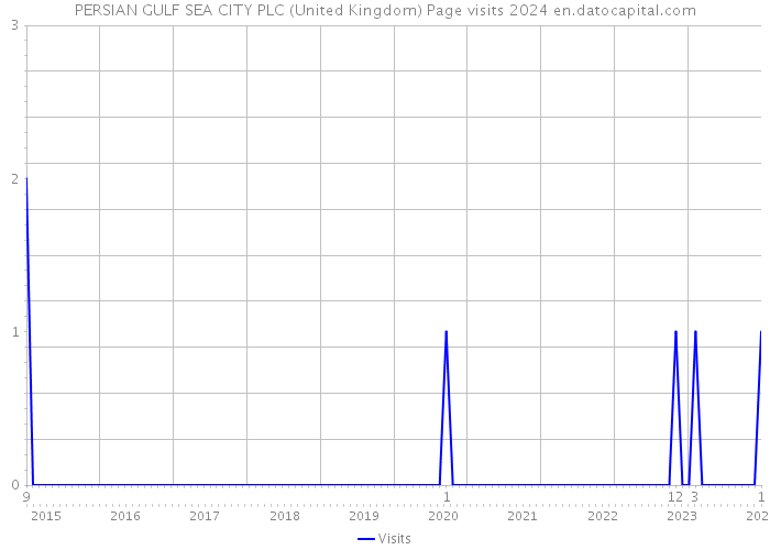 PERSIAN GULF SEA CITY PLC (United Kingdom) Page visits 2024 