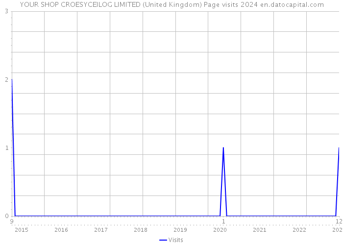 YOUR SHOP CROESYCEILOG LIMITED (United Kingdom) Page visits 2024 