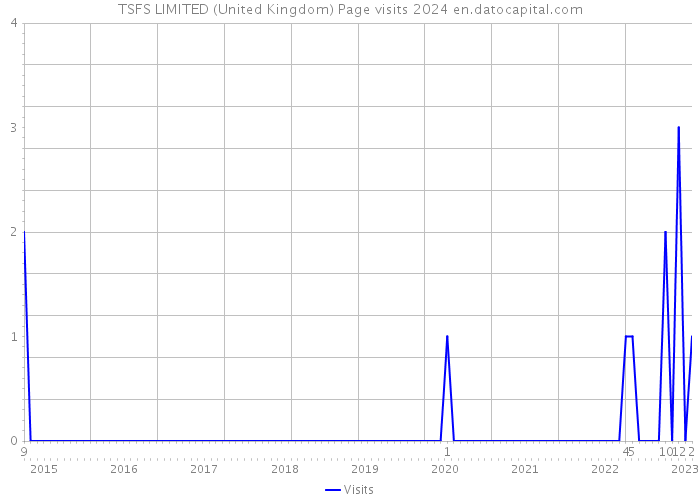 TSFS LIMITED (United Kingdom) Page visits 2024 