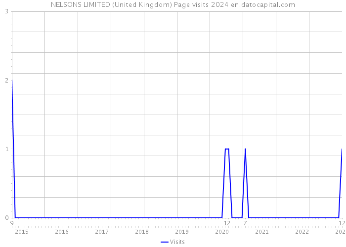 NELSONS LIMITED (United Kingdom) Page visits 2024 