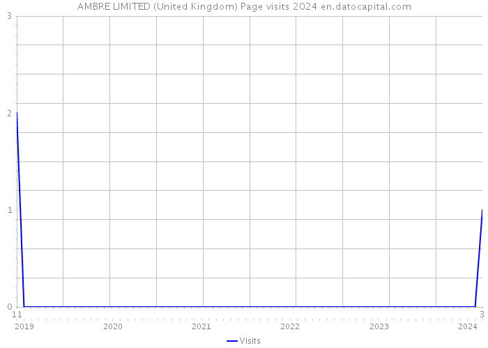 AMBRE LIMITED (United Kingdom) Page visits 2024 
