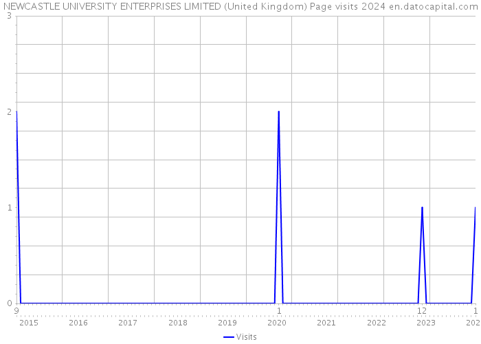 NEWCASTLE UNIVERSITY ENTERPRISES LIMITED (United Kingdom) Page visits 2024 