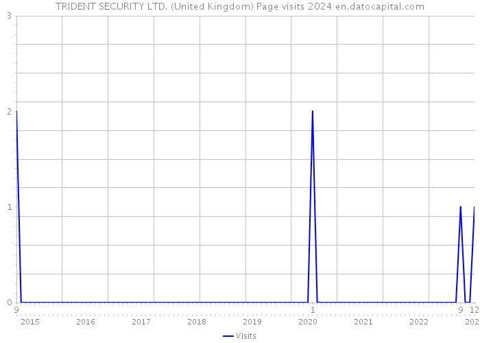TRIDENT SECURITY LTD. (United Kingdom) Page visits 2024 