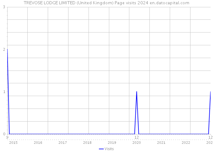 TREVOSE LODGE LIMITED (United Kingdom) Page visits 2024 
