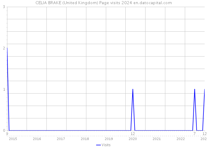 CELIA BRAKE (United Kingdom) Page visits 2024 
