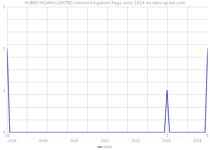 RUBEN HILMAN LIMITED (United Kingdom) Page visits 2024 