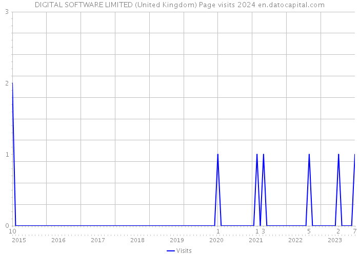 DIGITAL SOFTWARE LIMITED (United Kingdom) Page visits 2024 