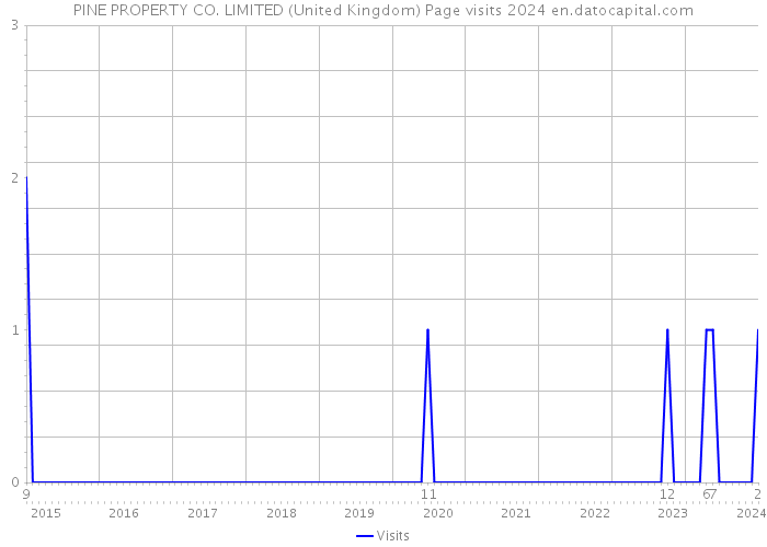 PINE PROPERTY CO. LIMITED (United Kingdom) Page visits 2024 