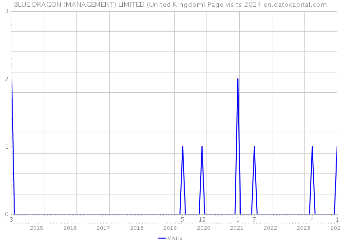 BLUE DRAGON (MANAGEMENT) LIMITED (United Kingdom) Page visits 2024 