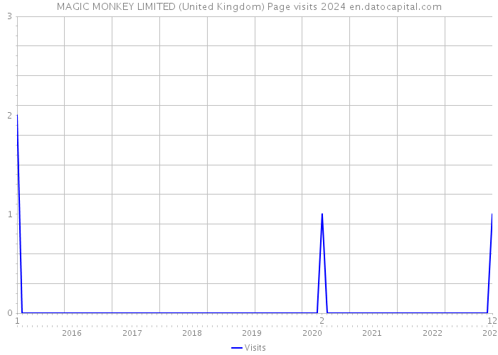MAGIC MONKEY LIMITED (United Kingdom) Page visits 2024 