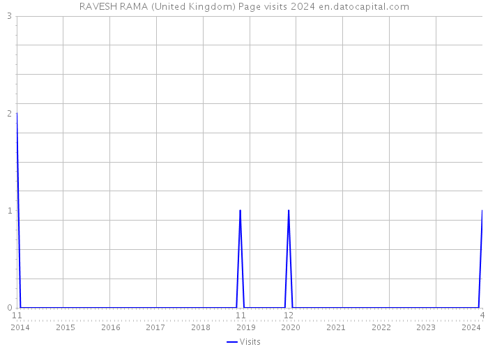RAVESH RAMA (United Kingdom) Page visits 2024 