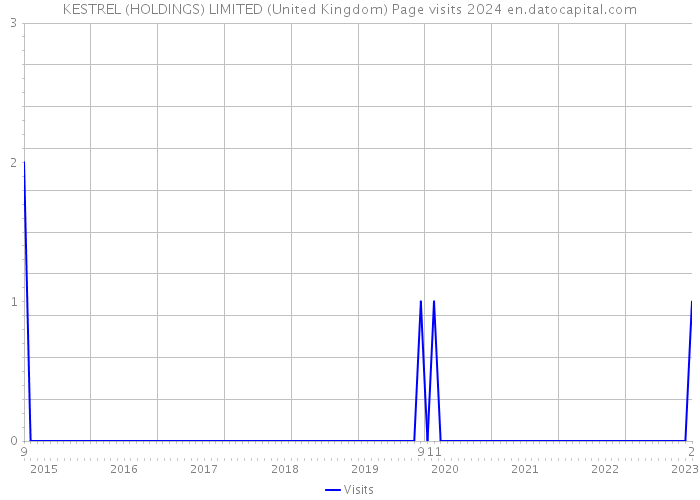 KESTREL (HOLDINGS) LIMITED (United Kingdom) Page visits 2024 