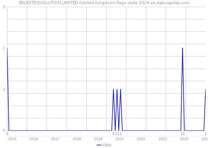 ERUDITE EVOLUTION LIMITED (United Kingdom) Page visits 2024 