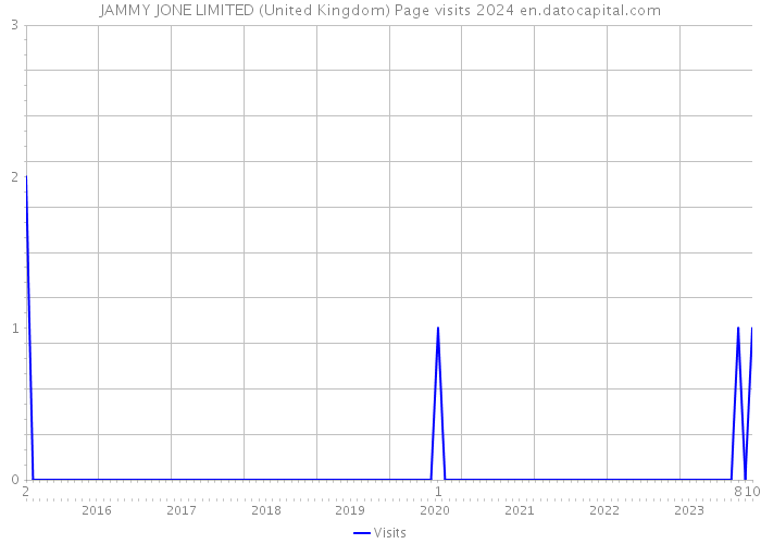 JAMMY JONE LIMITED (United Kingdom) Page visits 2024 