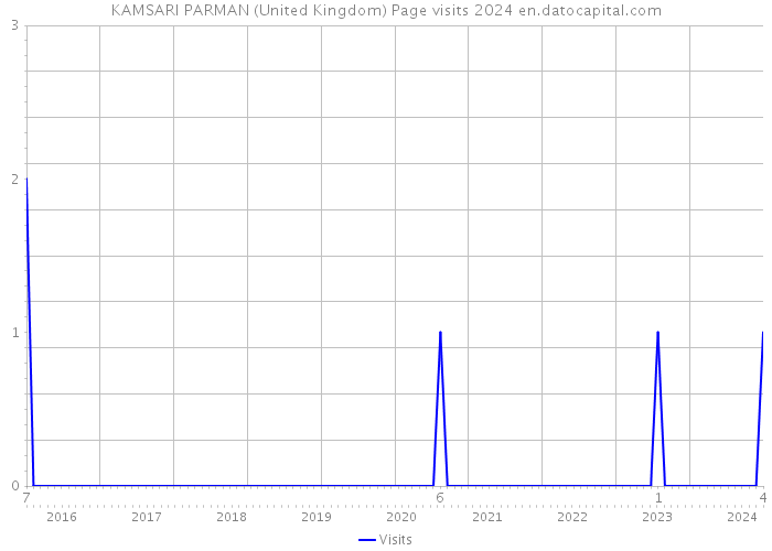 KAMSARI PARMAN (United Kingdom) Page visits 2024 