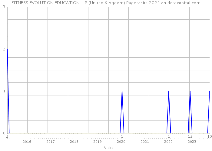 FITNESS EVOLUTION EDUCATION LLP (United Kingdom) Page visits 2024 