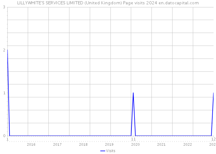LILLYWHITE'S SERVICES LIMITED (United Kingdom) Page visits 2024 
