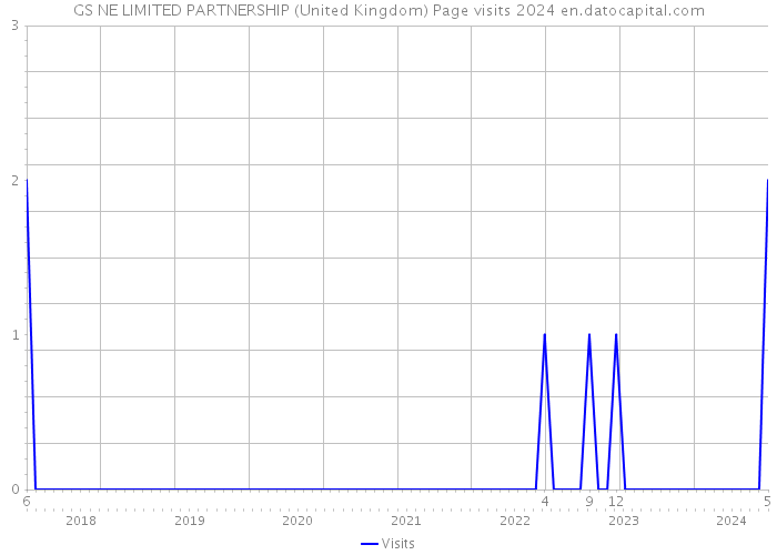 GS NE LIMITED PARTNERSHIP (United Kingdom) Page visits 2024 