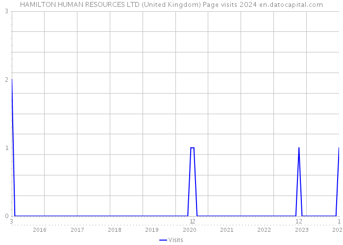 HAMILTON HUMAN RESOURCES LTD (United Kingdom) Page visits 2024 