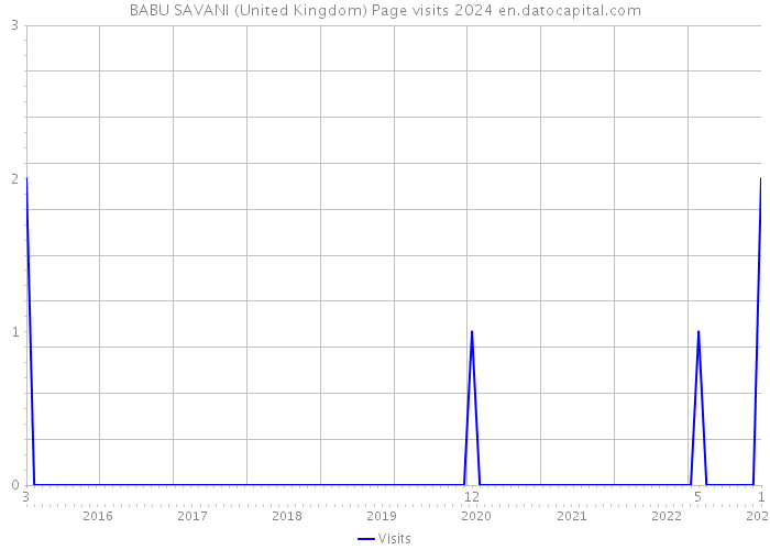 BABU SAVANI (United Kingdom) Page visits 2024 