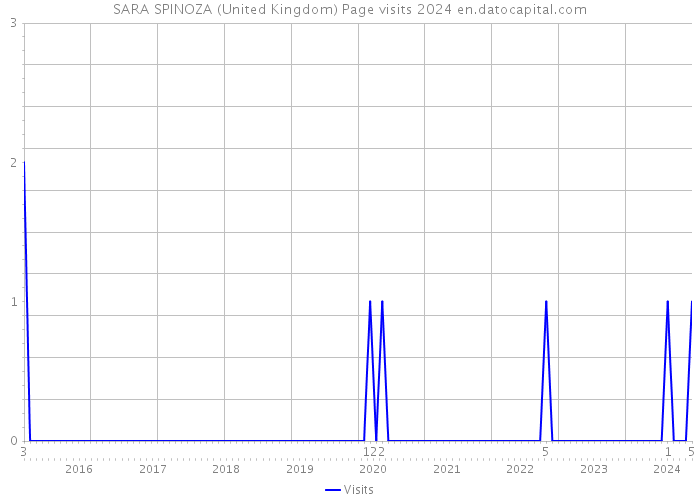 SARA SPINOZA (United Kingdom) Page visits 2024 