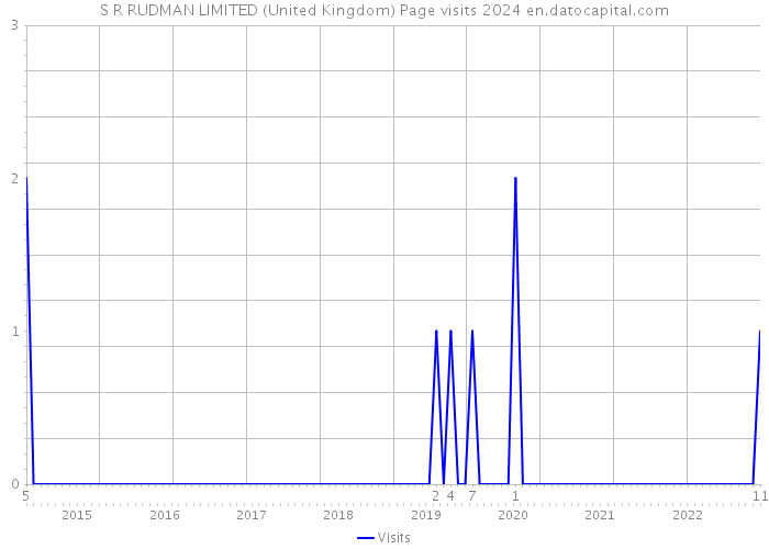 S R RUDMAN LIMITED (United Kingdom) Page visits 2024 