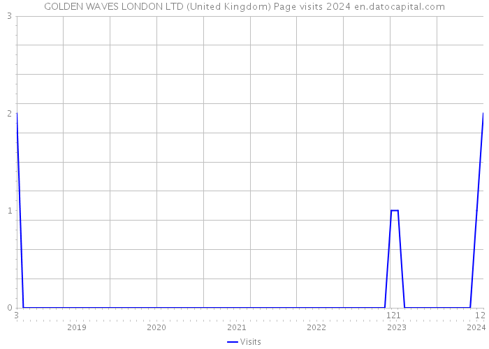 GOLDEN WAVES LONDON LTD (United Kingdom) Page visits 2024 