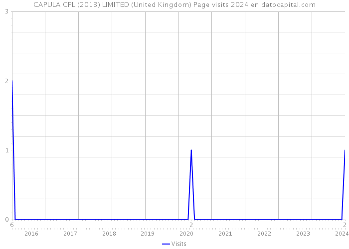 CAPULA CPL (2013) LIMITED (United Kingdom) Page visits 2024 