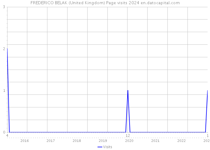 FREDERICO BELAK (United Kingdom) Page visits 2024 