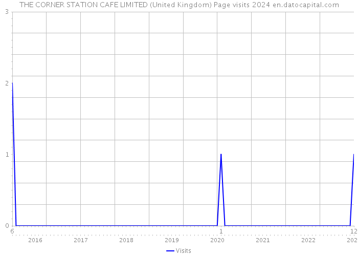 THE CORNER STATION CAFE LIMITED (United Kingdom) Page visits 2024 
