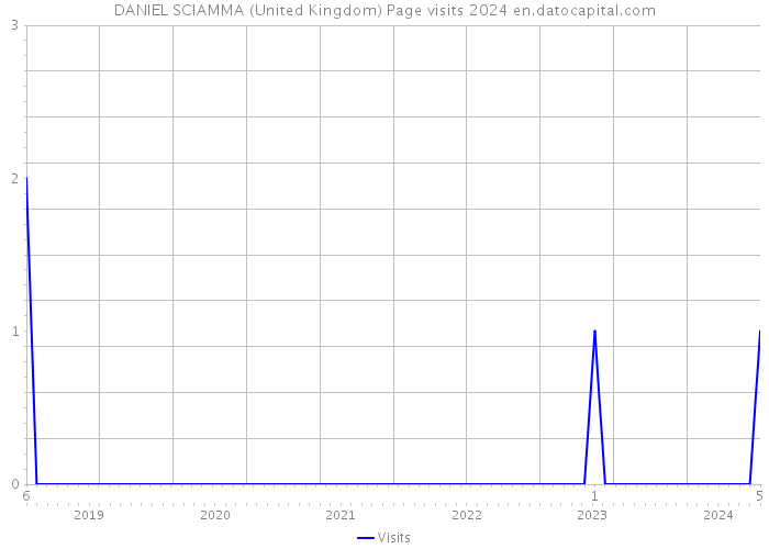 DANIEL SCIAMMA (United Kingdom) Page visits 2024 