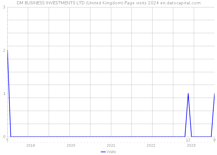 DM BUSINESS INVESTMENTS LTD (United Kingdom) Page visits 2024 