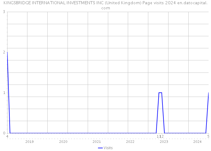 KINGSBRIDGE INTERNATIONAL INVESTMENTS INC (United Kingdom) Page visits 2024 