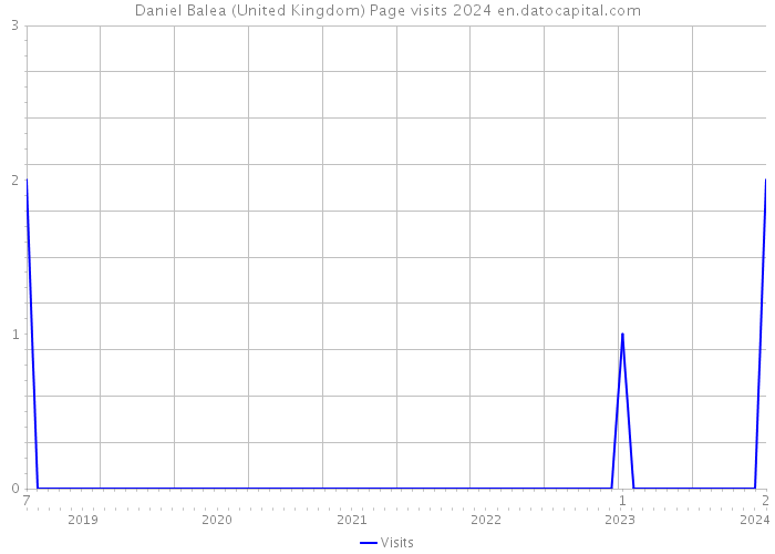 Daniel Balea (United Kingdom) Page visits 2024 