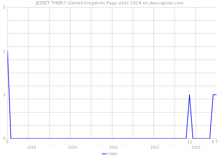 JESSET THIERY (United Kingdom) Page visits 2024 