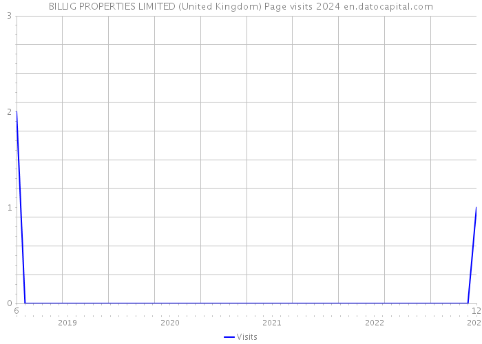 BILLIG PROPERTIES LIMITED (United Kingdom) Page visits 2024 