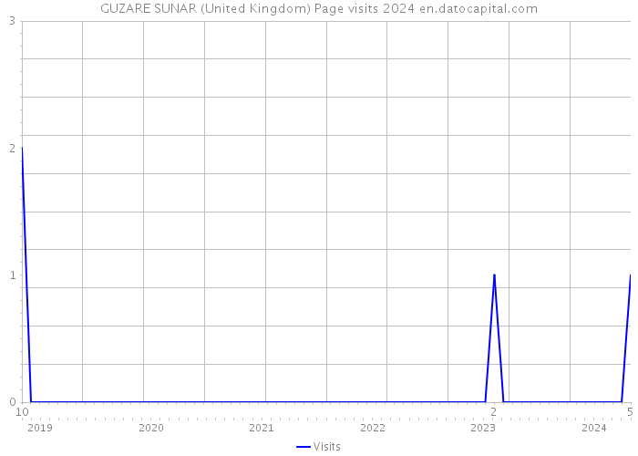 GUZARE SUNAR (United Kingdom) Page visits 2024 