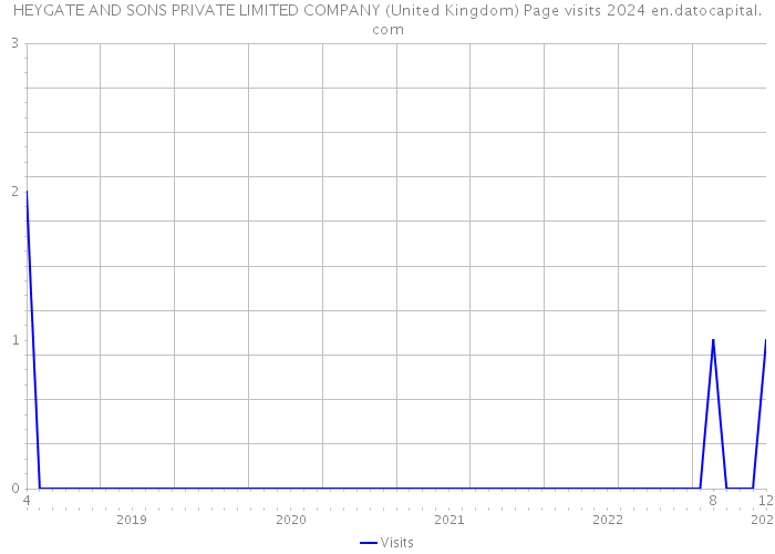 HEYGATE AND SONS PRIVATE LIMITED COMPANY (United Kingdom) Page visits 2024 