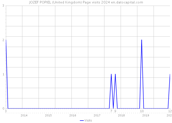 JOZEF POPIEL (United Kingdom) Page visits 2024 