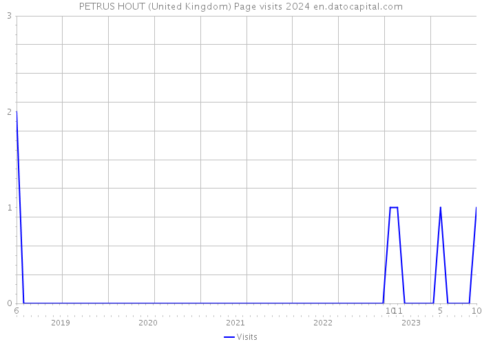 PETRUS HOUT (United Kingdom) Page visits 2024 