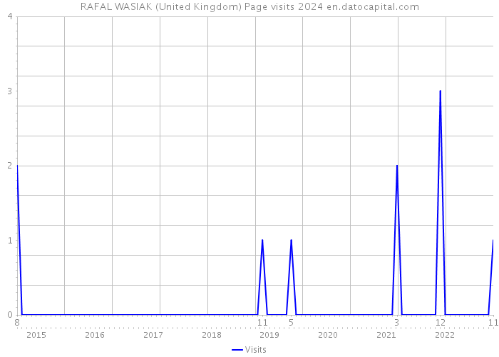 RAFAL WASIAK (United Kingdom) Page visits 2024 