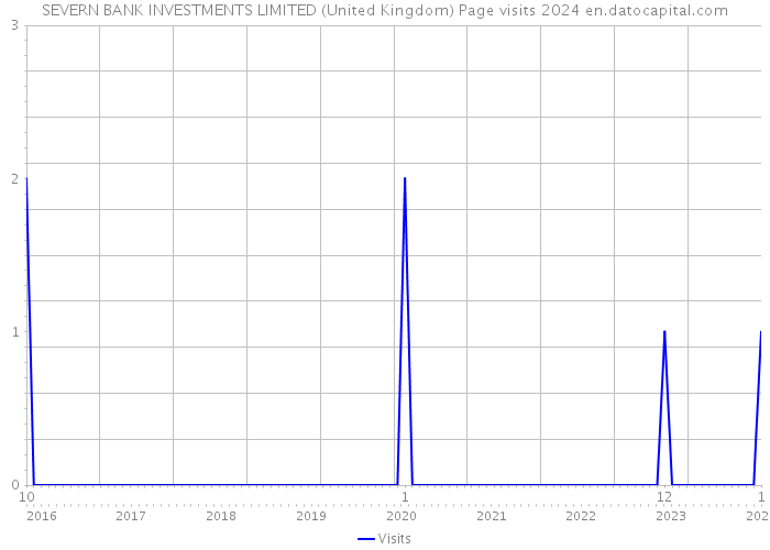 SEVERN BANK INVESTMENTS LIMITED (United Kingdom) Page visits 2024 