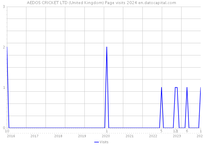 AEDOS CRICKET LTD (United Kingdom) Page visits 2024 
