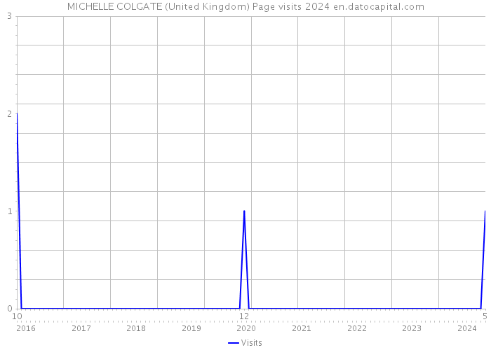 MICHELLE COLGATE (United Kingdom) Page visits 2024 