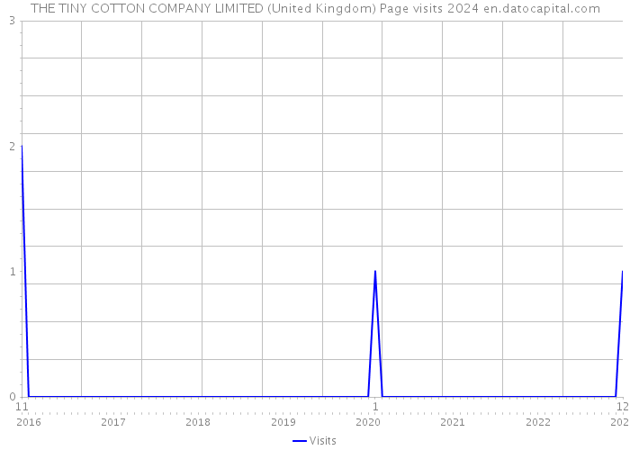 THE TINY COTTON COMPANY LIMITED (United Kingdom) Page visits 2024 