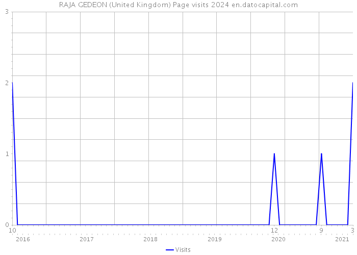 RAJA GEDEON (United Kingdom) Page visits 2024 