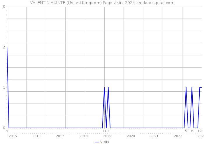 VALENTIN AXINTE (United Kingdom) Page visits 2024 